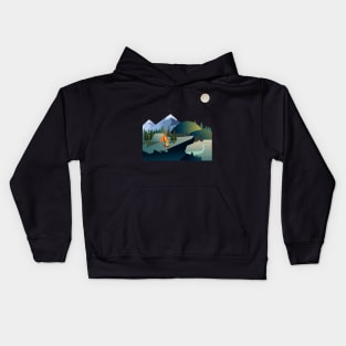 Night tenting Kids Hoodie